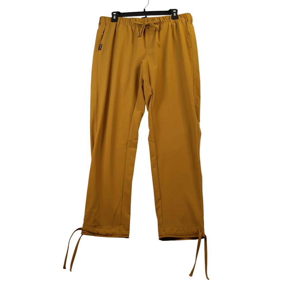 Coalatree Unisex L Trailhead Adventure Pant Mustard Yellow DWR Ripstop Stretch